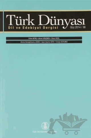 Türk Dünyası Dil ve Edebiyat Dergisi Sayı: 38 Güz 2014 – Türk Dil Kurumu Yayınları kitap kapağı