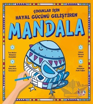 Çocuklar İçin Hayal Gücünü Geliştiren Mandala – Kolektif – Bıcırık Yayınları kitap kapağı