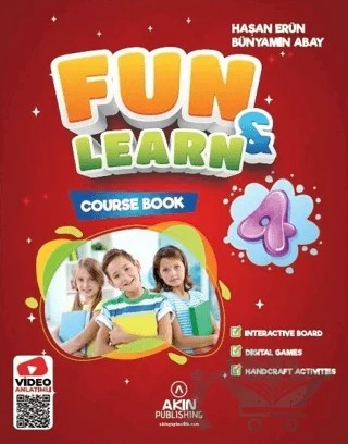 Fun and Learn 4 (Course Book, Activity Book, Fun Magazine) – Hasan Erün, Bünyamin Abay – Akın Dil Eğitim kitap kapağı