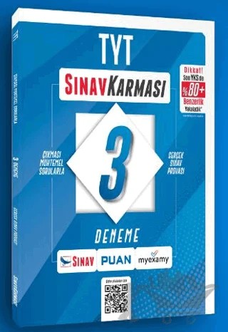 Sınav Karması TYT 3 Deneme – Kolektif – Sınav Yayınları kitap kapağı