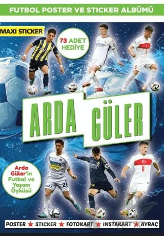 Arda Güler Poster ve Sticker Albümü 004 – Ersin Barboros – Maxi Yayıncılık kitap kapağı
