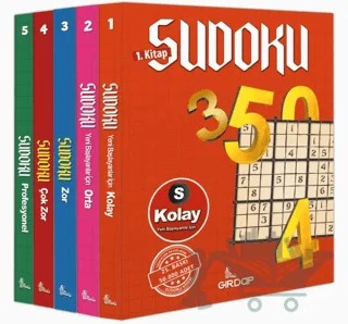 Kolaydan Zora Sudoku 5’li Set – Salim Toprak – Girdap Kitap kitap kapağı