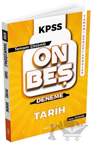 2022 KPSS Tarih 15 Deneme – Taner Özdemir – Tercih Akademi Yayınları kitap kapağı