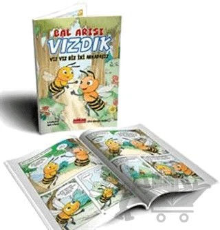 Bal Arısı Vızdık 2 - Vız Vız Biz İki Arkadaşız – Murat Sevinç – Bordo Ressam kitap kapağı