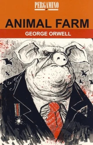 Animal Farm – George Orwell – Pergamino kitap kapağı