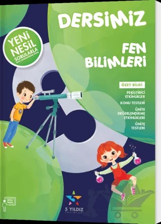 3. Sınıf Dersimiz Fen Bilimleri Soru Bankası – Yasemin Erdoğan – 5 Yıldız Yayınları kitap kapağı