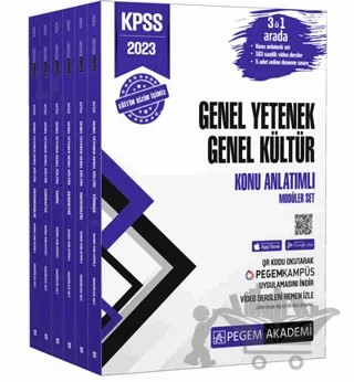 2023 KPSS Genel Yetenek Genel Kültür Konu Anlatımlı Modüler Set (6 Kitap) – Kolektif – Pegem Akademi Yayıncılık kitap kapağı