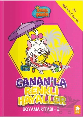 Kral Şakir - Canan’la Renkli Hayaller Boyama Kitabı- 2 – Kolektif – Eksik Parça Yayınları kitap kapağı