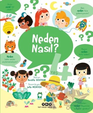 Neden Nasıl? - 4 Yaş – Aurelie Desfour – Yapı Kredi Yayınları kitap kapağı