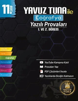11. Sınıf Coğrafya Yazılı Provaları – Yavuz Tuna – Yazarın Kendi Yayını - Yavuz Tuna kitap kapağı