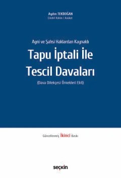 Ayni ve Şahsi Haklardan KaynaklıTapu İptali ile Tescil Davaları (Dava Dilekçesi Örnekleri Ekli) – Aydın Tekdoğan – Seçkin Yayıncılık kitap kapağı