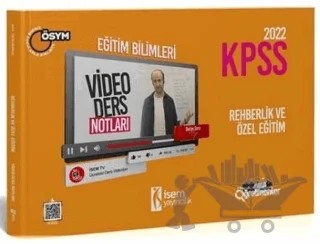 2022 KPSS Eğitim Bilimleri Rehberlik ve Özel Eğitim Video Ders Notu – Selim Sırrı Atay – İSEM Yayıncılık kitap kapağı