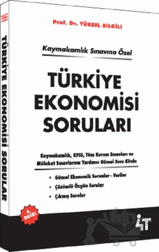 Türkiye Ekonomisi Soruları – Yüksel Bilgili – 4T Yayınları kitap kapağı