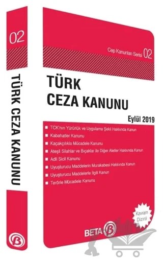 Türk Ceza Kanunu Eylül 2019 – Celal Ülgen – Beta Yayınevi kitap kapağı
