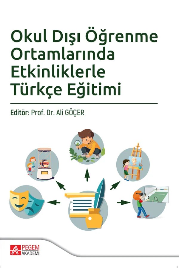 Okul Dışı Öğrenme Ortamlarında Etkinliklerle Türkçe Eğitimi – Pegem Akademi Yayıncılık kitap kapağı