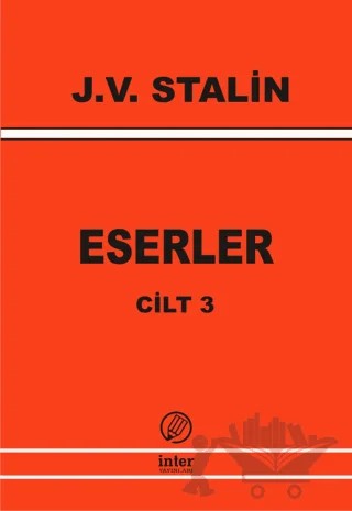 J. V. Stalin Eserler Cilt 3 – Josef V. Stalin – İnter Yayınları kitap kapağı