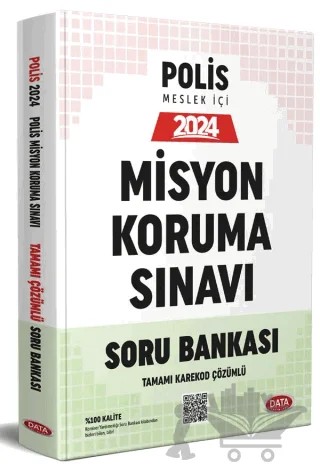 Emniyet Genel Müdürlüğü Polis Misyon Koruma Sınavı Soru Bankası - Karekod Çözümlü – Kolektif – Data Yayınları kitap kapağı