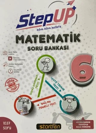 6. Sınıf Matematik StepUp Soru Bankası – Kolektif – Startfen Yayınları kitap kapağı