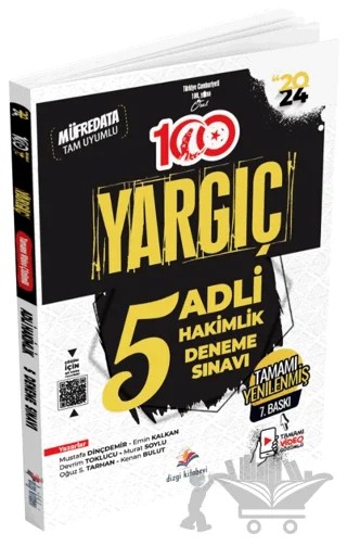 Adli Hakimlik Tamamı Yenilenmiş Video Çözümlü 5 Deneme – Oğuz S. Tarhan, Kenan Bulut, Murat Soylu, Emin Kalkan, Devrim Toklucu, Mustafa Dinçdemir – Dizgi Kitap kitap kapağı