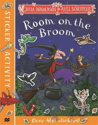 Room on the Broom Sticker Book – Julia Donaldson – Pan Macmillan kitap kapağı