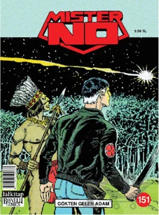 Mister No Sayı: 151 Gökten Gelen Adam – Lal Kitap kitap kapağı
