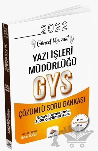 2022 GYS Yazı İşleri Müdürlüğü Çözümlü Soru Bankası – Orhan Doğan – Dizgi Kitap kitap kapağı