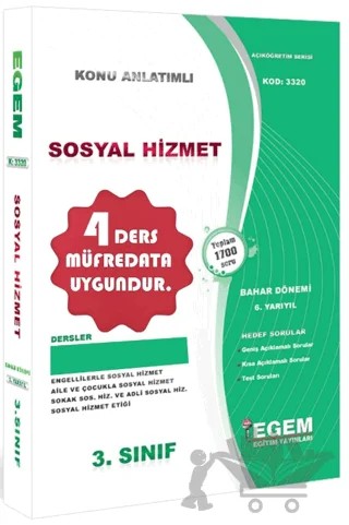3. Sınıf 6. Yarıyıl Konu Anlatımlı Sosyal Hizmet - Kod 3320 – Kolektif – Egem Eğitim Yayınları kitap kapağı