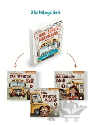 Sarı Servis Maceraları 3’lü Hikaye Seti – Sebile Keçi Saylı – Mahlas Çocuk Yayınları kitap kapağı