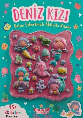 Deniz Kızı Balon Çıkartmalı Aktivite Kitabı – Kollektif – Yumurcak Yayınları kitap kapağı