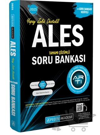 2025 ALES Tamamı Çözümlü Soru Bankası – Kolektif – Pegem Akademi Yayıncılık kitap kapağı