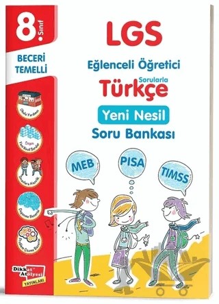 8. Sınıf LGS Türkçe Yeni Nesil Soru Bankası – Kolektif – Dikkat Atölyesi Yayınları kitap kapağı
