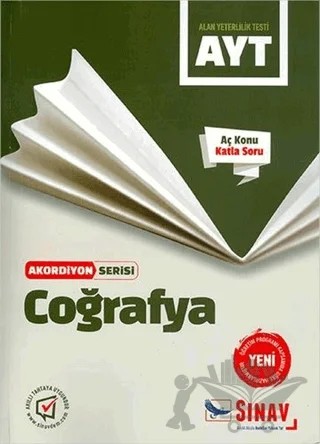 AYT Coğrafya Akordiyon Serisi – Kolektif – Sınav Yayınları kitap kapağı
