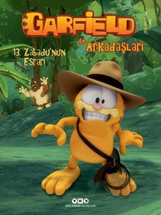 Garfield ile Arkadaşaları - 13. Zabadu'nun Esrarı – Jim Davis – Yapı Kredi Yayınları kitap kapağı