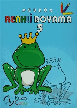 Ponpon Renkli Boyama 5 – Kolektif – Kuzey Yayınları kitap kapağı