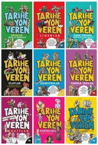 Çocuklar İçin Tarihe Yön Verenler (9 Kitap Takım) – Serdar Kayıhan – Halk Kitabevi kitap kapağı