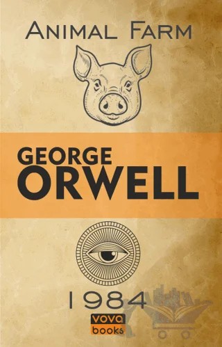 Animal Farm And 1984 – George Orwell – Vova Yayınları kitap kapağı