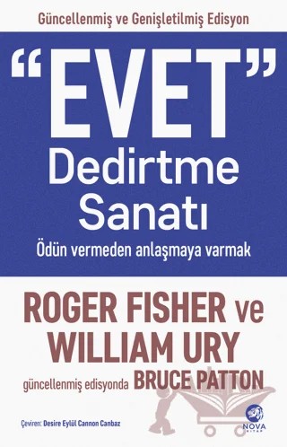 "Evet" Dedirtme Sanatı: Ödün Vermeden Anlaşmaya Varmak – Roger Fisher, William Ury – Nova Kitap kitap kapağı