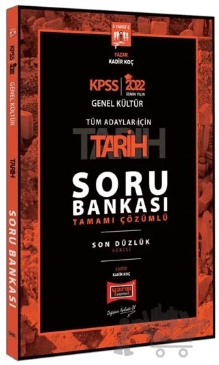 2022 KPSS Genel Kültür Tüm Adaylar İçin Son Düzlük 5 Yargıç Tamamı Çözümlü Tarih Soru Bankası – Kadir Koç – Yargı Yayınevi kitap kapağı