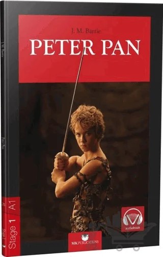 Peter Pan - Stage 1 - İngilizce Hikaye – James Matthew Barrie – MK Publications kitap kapağı