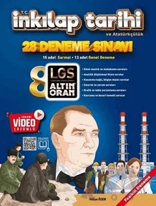 8. Sınıf LGS T.C İnkılap Tarihi ve Atatürkçülük Altın Oran 28 Deneme – Hülya Özer – Borealis Yayıncılık kitap kapağı