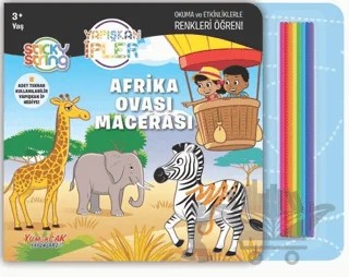 Afrika Ovası Macerası - Yapışkan İpler – Kolektif – Yumurcak Yayınları kitap kapağı