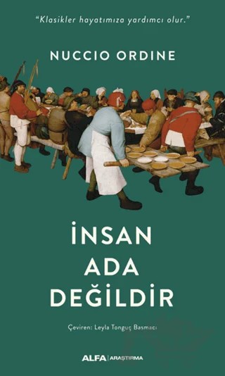 İnsan Ada Değildir – Nuccio Ordine – Alfa Yayınları kitap kapağı