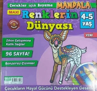 Maxi Renklerin Dünyası 4-5 Yaş – Maxi Yayıncılık kitap kapağı