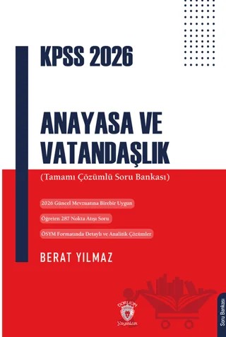 KPSS 2026 Anayasa ve Vatandaşlık – Berat Yılmaz – Dorlion Yayınları kitap kapağı