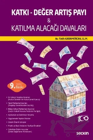 Katkı - Değer Artış Payı & Katılma Alacağı Davaları – Fatih Karamercan – Seçkin Yayıncılık kitap kapağı