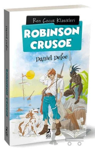 Robinson Crusoe – Daniel Defoe – Ren Çocuk kitap kapağı