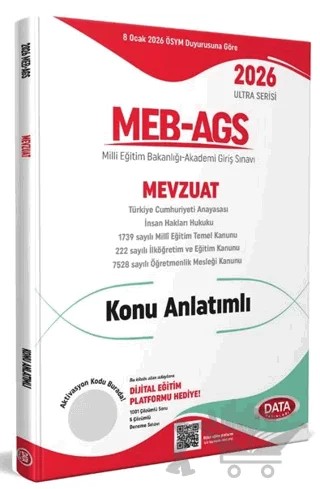 2026 AGS Ultra Serisi Mevzuat Konu Anlatımlı – Kolektif – Data Yayınları kitap kapağı
