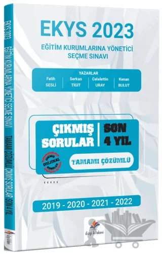 2023 MEB EKYS Müdür ve Yardımcılığı Son 4 Yıl Çıkmış Sorular Çözümlü – Kolektif – Dizgi Kitap kitap kapağı