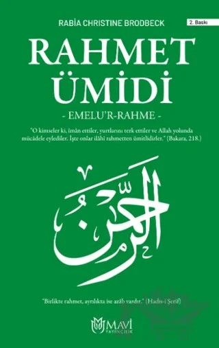 Rahmet Ümidi – Rabia Christine Brodbeck – Mavi Yayıncılık kitap kapağı