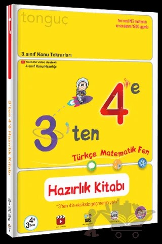 3'ten 4'e Hazırlık Kitabı – Kolektif – Tonguç Akademi kitap kapağı
